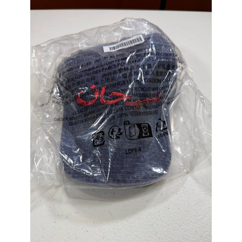 Supreme Hat Arabic Logo Ripstop 6-Panel Navy SS26H63
